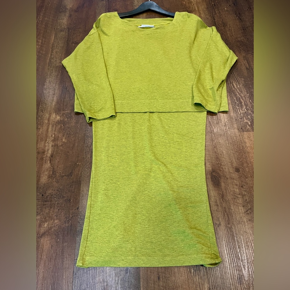 Bryn Walker Green Knit 2 Piece Top & Skirt Set Rayon Spandex 3/4
Sleeve NWOT S